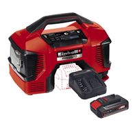 קומפרסור היברידי נטען V18+סוללה מטען EINHELL 2.5Ah